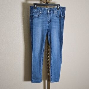 Seven7 Women's Blue Ankle Jeans